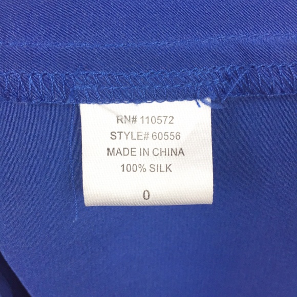 Twelfth Street by Cynthia Vincent Royal Blue Midi Dress. Size 0, EUC - Picture 5 of 6